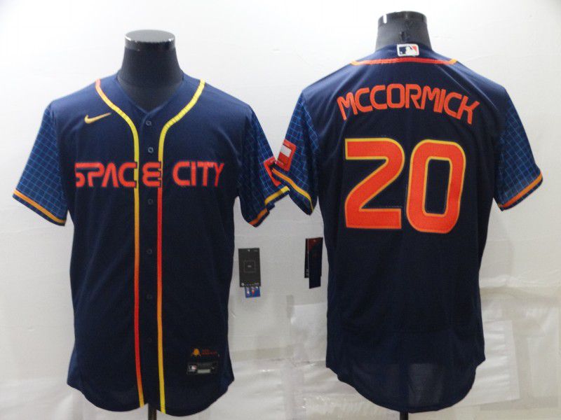 Men Houston Astros #20 Mccormick Blue City Edition Elite Nike 2022 MLB Jerseys